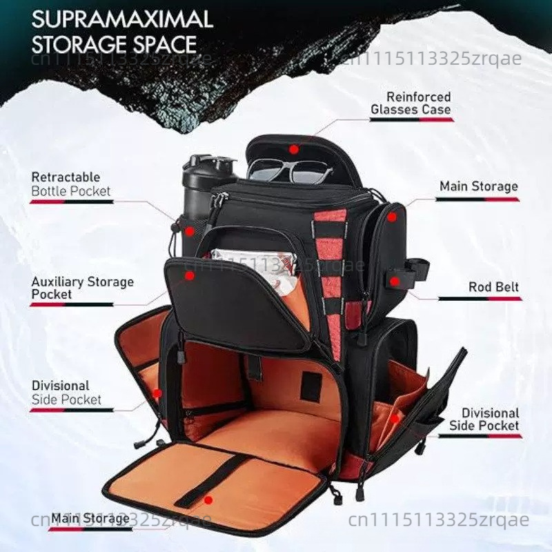 Fishing Gear Backpack with Lar - огляд і ціна Fishing Equipment Bag