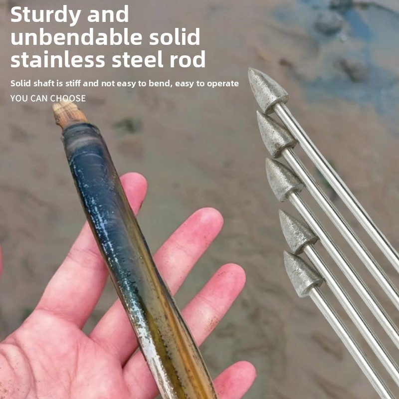 Stainless Steel Clam Digging T - огляд і ціна Fishing Equipment Carp
