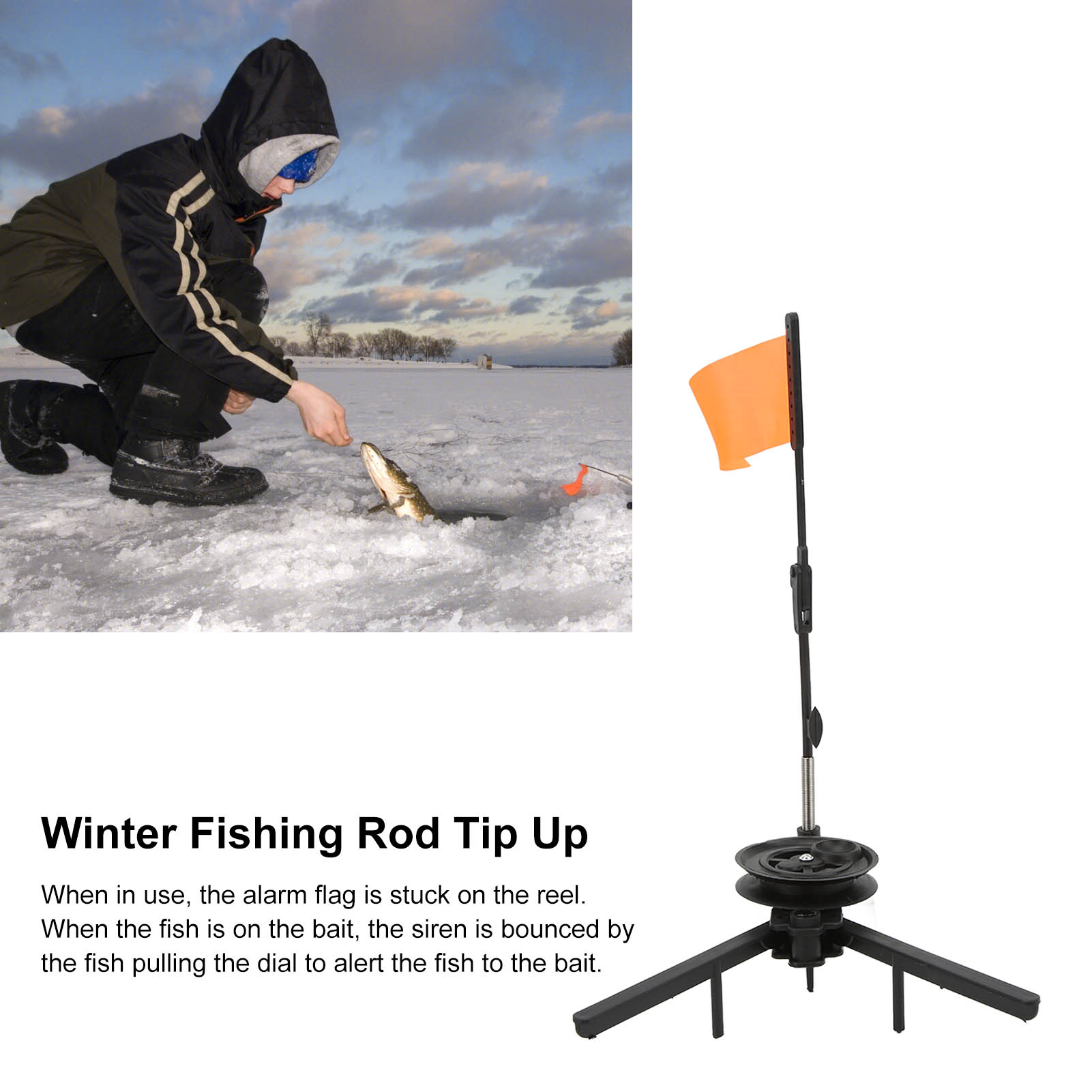 Foldable Ice Fishing Rod Flag  - огляд і ціна Ice Fishing Tip Up