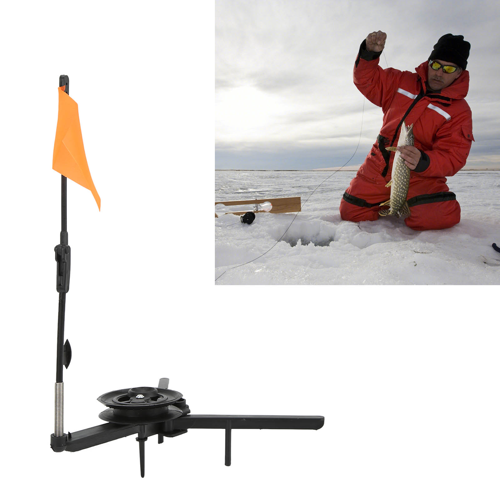 Foldable Ice Fishing Rod Flag  - огляд і ціна Ice Fishing Tip Up